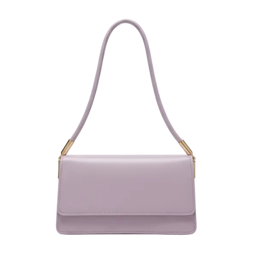 Лавандовая сумка как белая